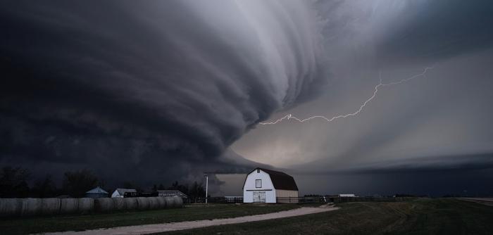 A supercell thunderstorm in Kansas on May 27, 2019. (Mike Coniglio/NOAA National Severe Storms Laboratory)